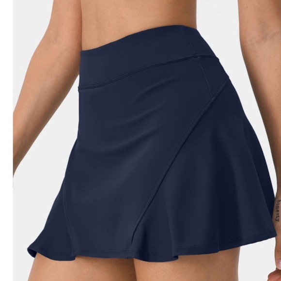 Halara Tennis Golf Skirt Hidden Pockets Navy Blue women’s Size Small - Picture 1 of 14